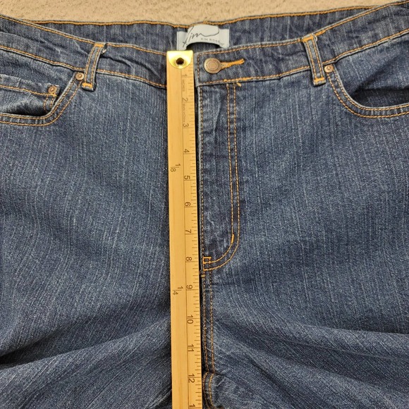Kim Rogers Jeans Womens 16 Short‎ Blue Denim Straight Leg Medium Wash - Picture 10 of 12